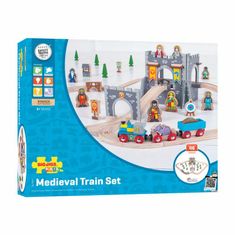 Bigjigs Rail Dřevěná vláčkodráha středověk