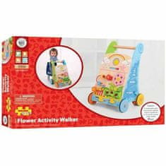 Bigjigs Toys Bigjigs baby dřevěné aktivní chodítko zahrada