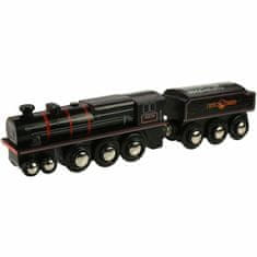 Bigjigs Rail Dřevěná replika lokomotivy black 5 engine