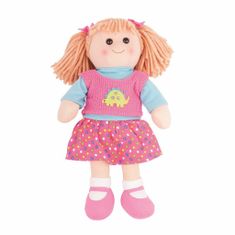 Bigjigs Toys Látková panenka susie 38 cm