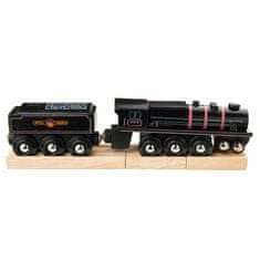 Bigjigs Rail Dřevěná replika lokomotivy black 5 engine