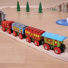 Bigjigs Rail Osobní vlak + 3 koleje