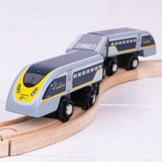 Bigjigs Rail Rychlík eurostar e320 + 3 koleje