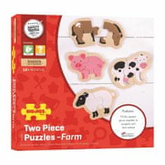 Bigjigs Toys Easy puzzle - zvířátka z farmy