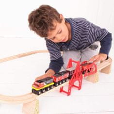 Bigjigs Rail Bigjigs rall cn nákladní vlak + koleje