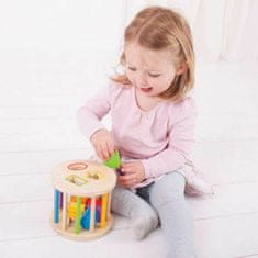 Bigjigs Toys Bigjigs baby válec s tvary