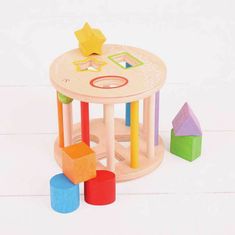 Bigjigs Toys Bigjigs baby válec s tvary