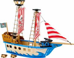 Small foot Dřevěná hračka pirátská loď jack