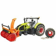 Bruder Traktor class axion 950 se sněhovou frézou