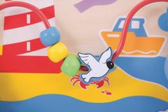 Bigjigs Toys Bigjigs baby dřevěná motorická deska moře