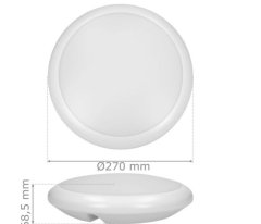 Orno Led stropní svítidlo ORNO Adviti AD-PL-6118WLPM4, 12W, 4000k, IP65, bílé