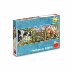 Dino Puzzle farma na panoramě