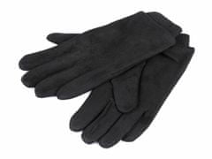 Kraftika 1pár (vel. l) černá pánské rukavice s nápletem