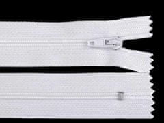 Kraftika 1ks bílá spirálový zip šíře 3 mm délka 12 cm autolock