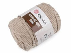 Kraftika 1ks (753/821) béžová sv.-hnědá pletací příze macrame rope 5