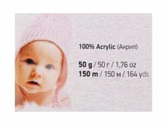 Kraftika 1ks (5133) krémová sv. pletací příze baby color 50 g