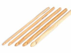 Kraftika 1ks (5 mm) bambus sv. bambusový háček na háčkování vel. 5;