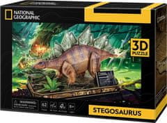 CubicFun 3D puzzle National Geographic: Stegosaurus 62 dílků