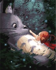 Kraftika Obrázek na vymalování podle čísel, můj soused totoro