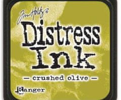 Kraftika Distress ink mini crushed olive, ranger, polštářky 3x3cm