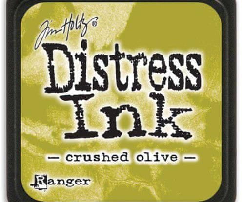 Kraftika Distress ink mini crushed olive, ranger, polštářky 3x3cm