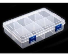 Kraftika 5ks transparent plastový box / zásobník 13,5x20x4,6 cm