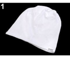 Kraftika 1ks bílá čepice bavlněná capu, dámské čepice