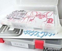 Kraftika Plastový box (24x18x3,8 cm), marianne design, tašky boxy