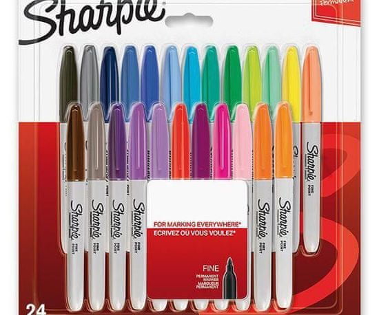 Sharpie Permanentní popisovače fine sada (24ks),