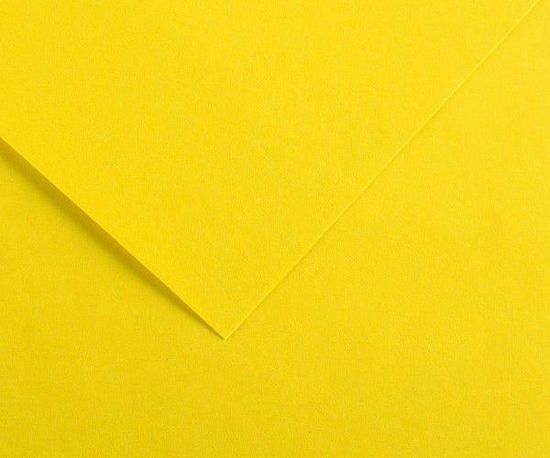 canson Jemně texturovaná čtvrtka 30x30cm kánárkově žlutá colorline