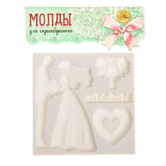 Kraftika Silikonová formička pro scrapbooking, 3d svatební motivy