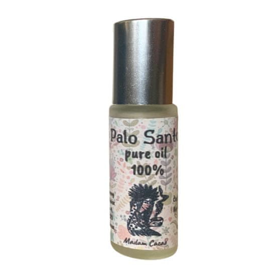 Madam Cacao Palo Santo pure oil, čistý esenciální olej 100%, roll on