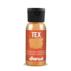 Darwi TEX barva na textil - Metalická měděná 50 ml