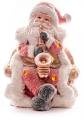 MAGIC HOME Santa se saxafonem, LED, 3xAAA, 28x27x36 cm