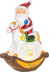 MAGIC HOME Santa na koni, LED, polyresin