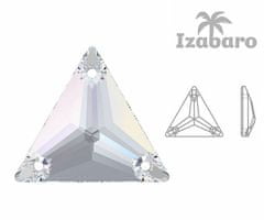 Izabaro 4ks crystal crystal ab 001ab trojúhelník šít na