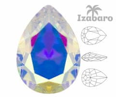 Kraftika 4ks izabaro crystal crystal ab 001ab hruška slza efektní