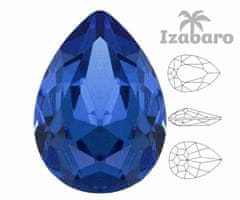 Izabaro 4ks crystal sapphire 206 hruška slza efektní