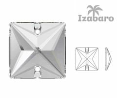 Izabaro 8ks crystal crystal 001 square šít na flatback