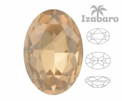 Izabaro 2ks crystal golden shadow 001gsha oval fancy stone