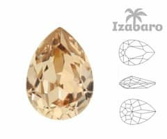 Izabaro 4ks crystal golden shadow 001gsha hruška slza