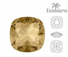 Kraftika 4ks izabaro crystal golden shadow 001gsha cushion square