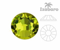 Izabaro 144pcs crystal olivine green 228 hotfix ss12 round