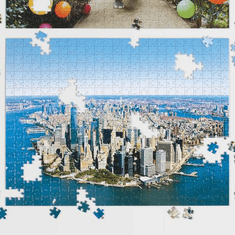 Galison Oboustranné puzzle new york city grey malin 500