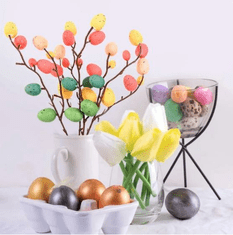 Kraftika Velikonoční dekorace - větvička s velikonočními vajíčky