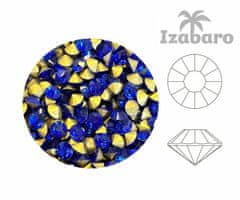 Kraftika 144ks izabaro crystal sapphire blue 206 round chaton rose