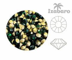 Kraftika 144ks izabaro crystal emerald green 205 kolo chaton rose