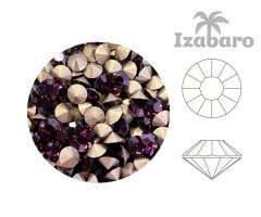 Kraftika 144ks izabaro crystal ametyst purple 204 round chaton rose