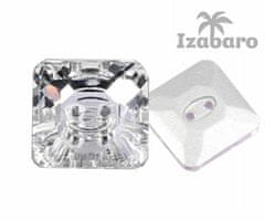 Izabaro 4 ks crystal 001 square button skleněné krystaly