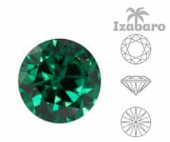 Izabaro 5ks crystal emerald green 205 round brilliant cut